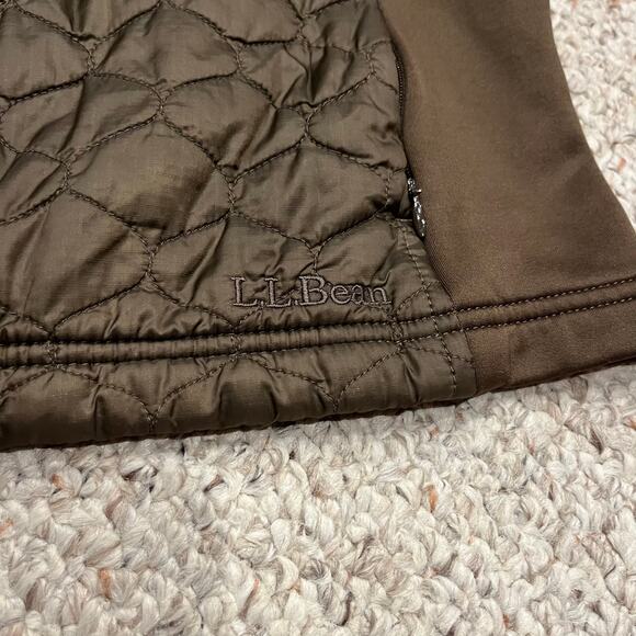 LL Bean Thinsulate Quilted Brown Vest Sz L Fall Outdoor Gorpcore Hiking - Picture 4 of 8